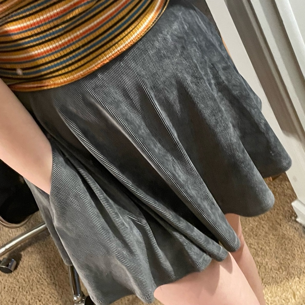 gray tennis skirt